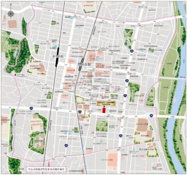 リコットタワー豊田　現地案内図