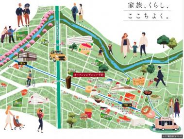 オープンレジデンシア平針　エリア概念図