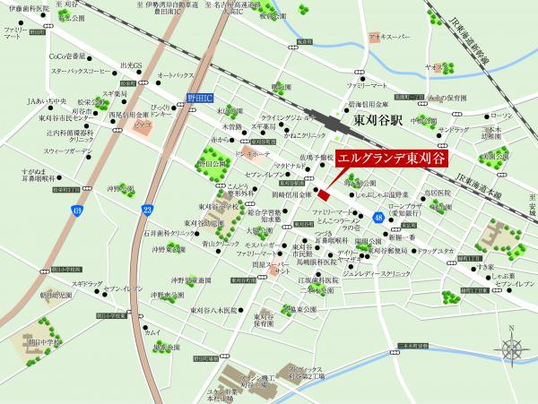 エルグランデ東刈谷　現地案内図