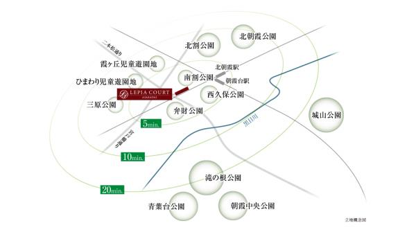 ルピアコート朝霞台　立地概念図